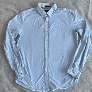 Like New! Men's Buttercloth Icy Cotton Light Blue Dress Shirt Size M